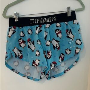 Chubbies Light Blue Penguin Print Shorts